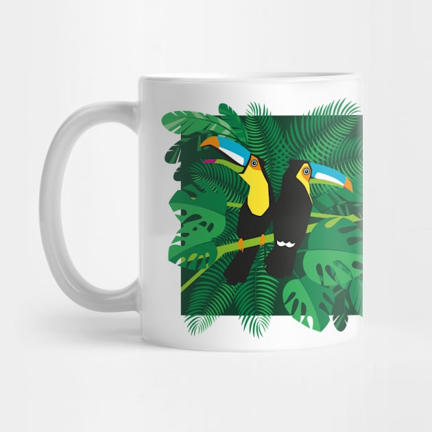 Toucans in the jungle by Piakolle